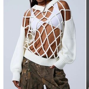 AKIRA OVER THE TOP CUT OUT OVERSIZED SWEATER Size 1X/2X1X/2X